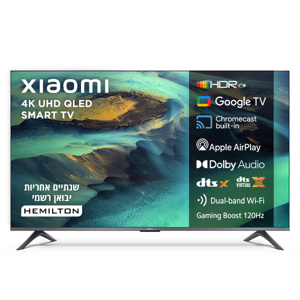 טלוויזיה ''75 QLED 4K שיאומי דגם Xiaomi TV A Pro 75'' (2026)